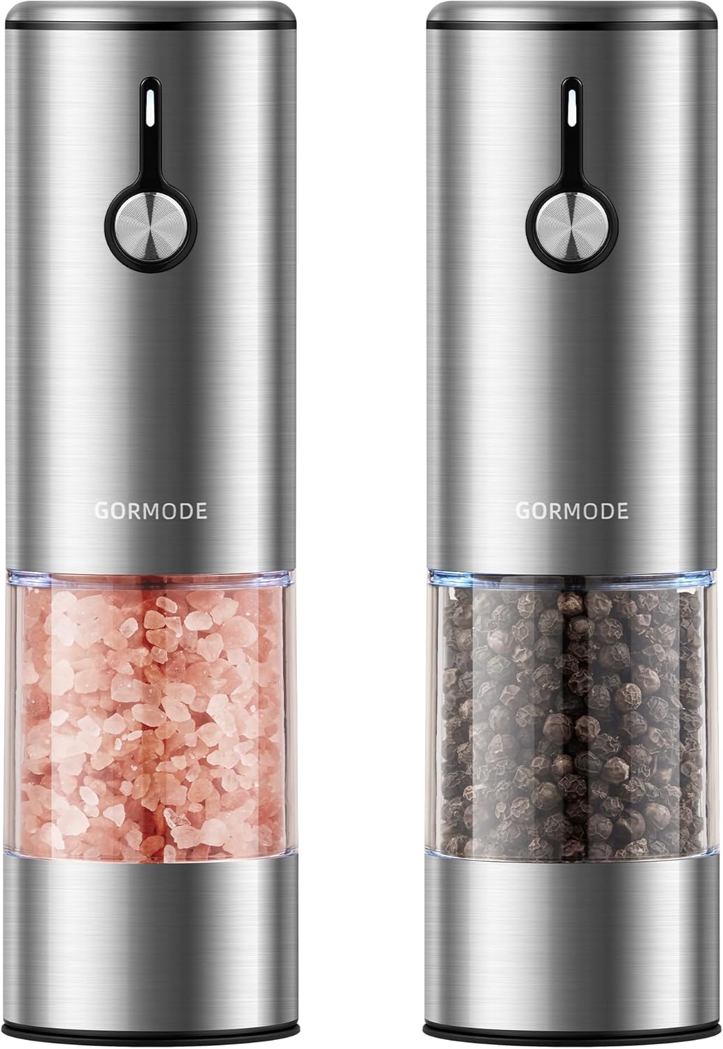 Large Capacity Rechargeable Electric Salt and Pepper Grinder Set