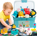 Animal Car Toys for 1 Year Old Boy Gifts - Mini Trucks with Playmat