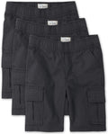 Boys Essential Cargo Shorts 3-Pack - Durable Everyday Shorts
