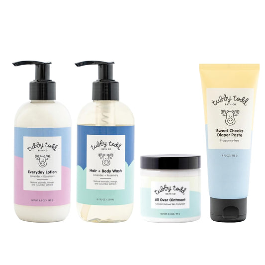 Tubby Todd Baby Bath Kit - Gentle & Nourishing Lavender Set