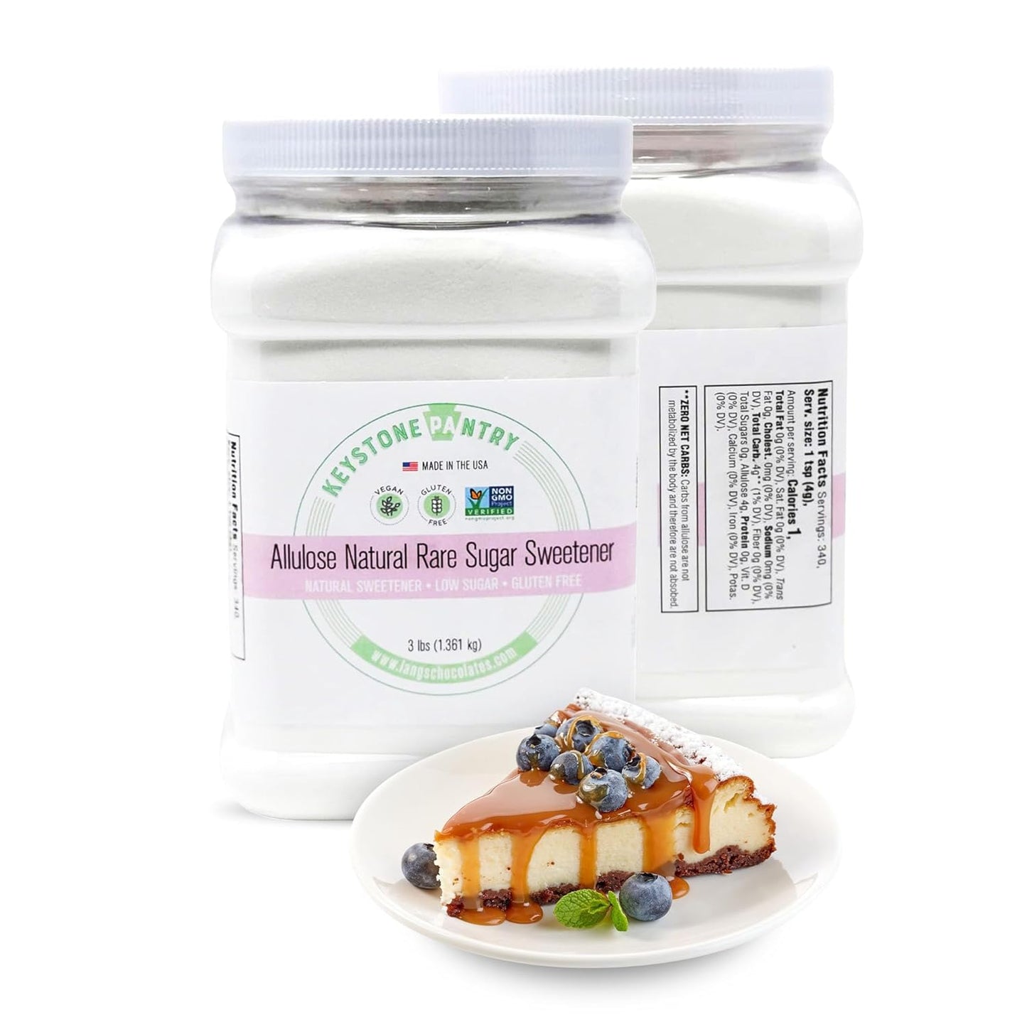 Allulose Sweetener by Keystone Pantry - Low Calorie Sugar Substitute