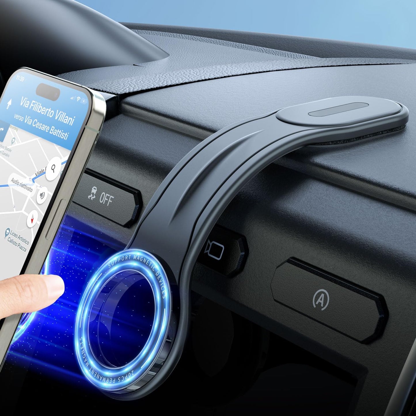 Flexible Magnetic Car Mount for iPhone