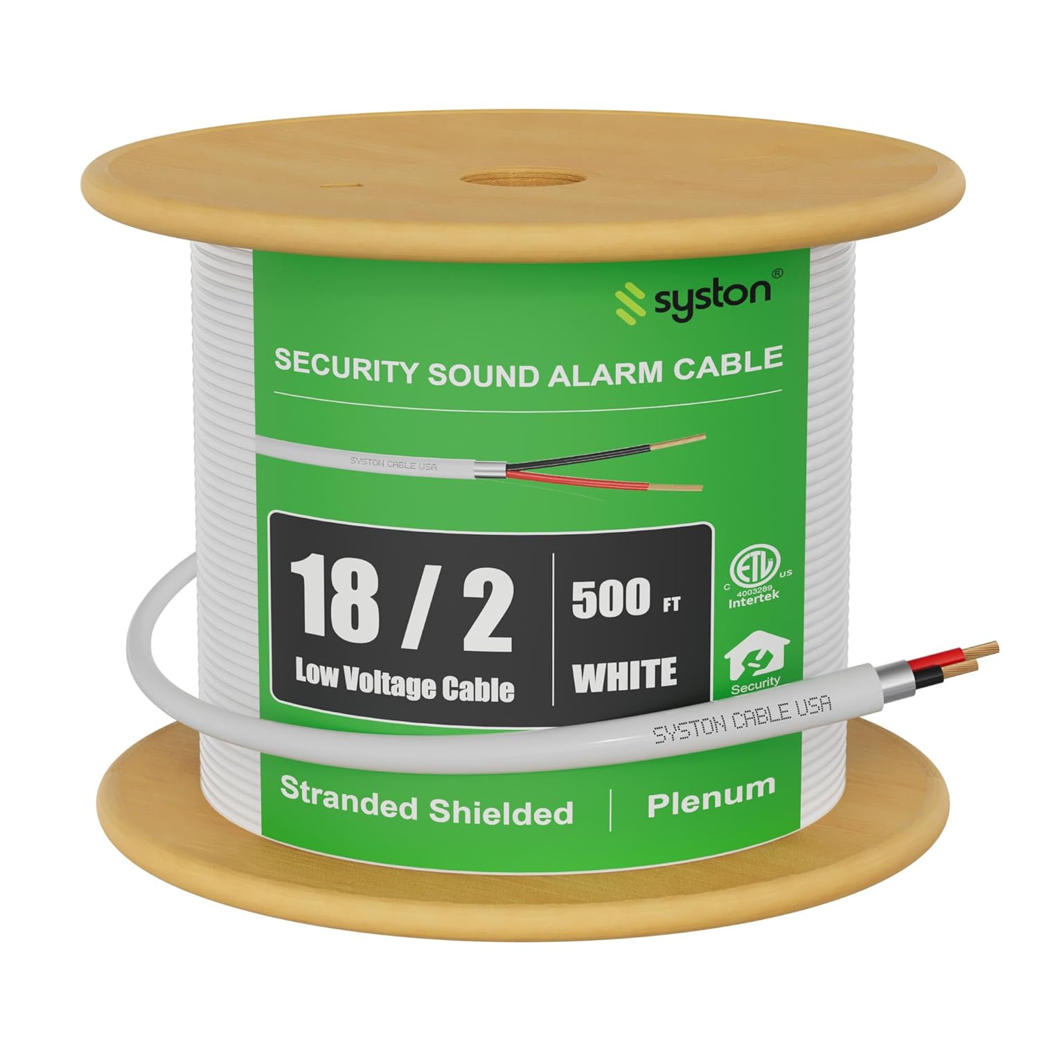 SYSTON 18/2 Fire Security Alarm Control Cable for Low Voltage Use