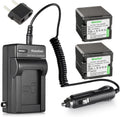 Kastar Battery 2-Pack + Charger Kit for VW-VBG260 - Extended Shoot