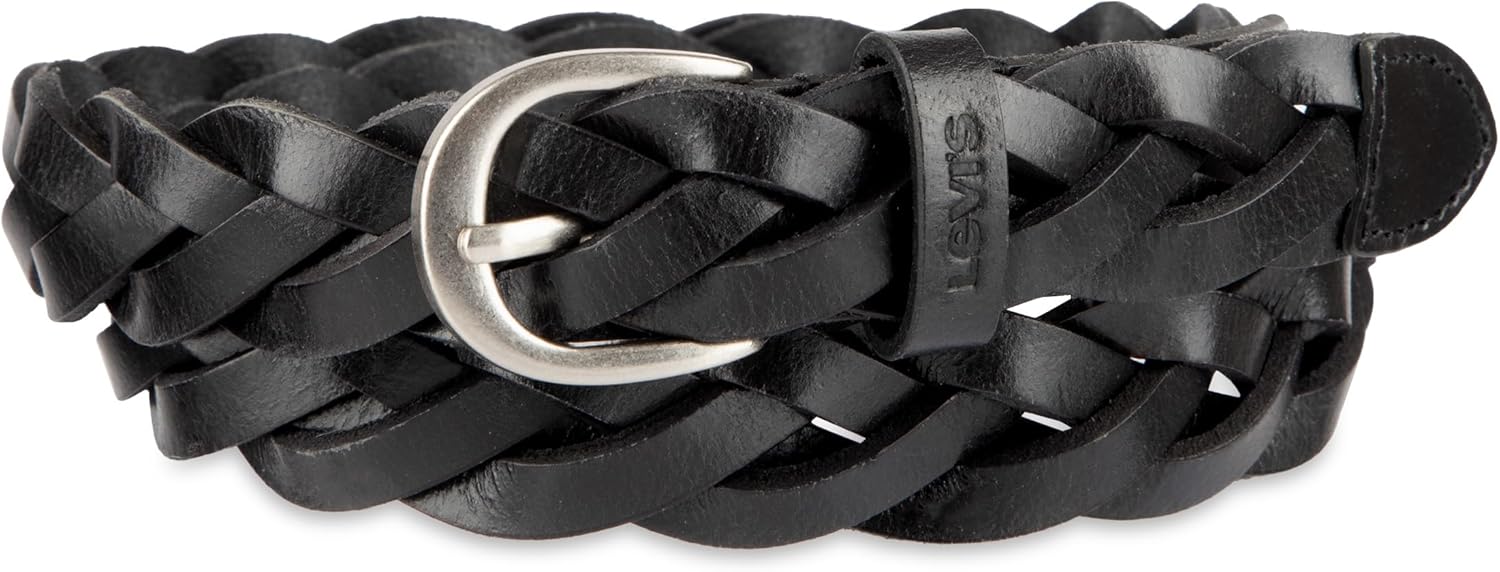 Levi's Womens Fully Adjustable Casual Leather Braided Belt