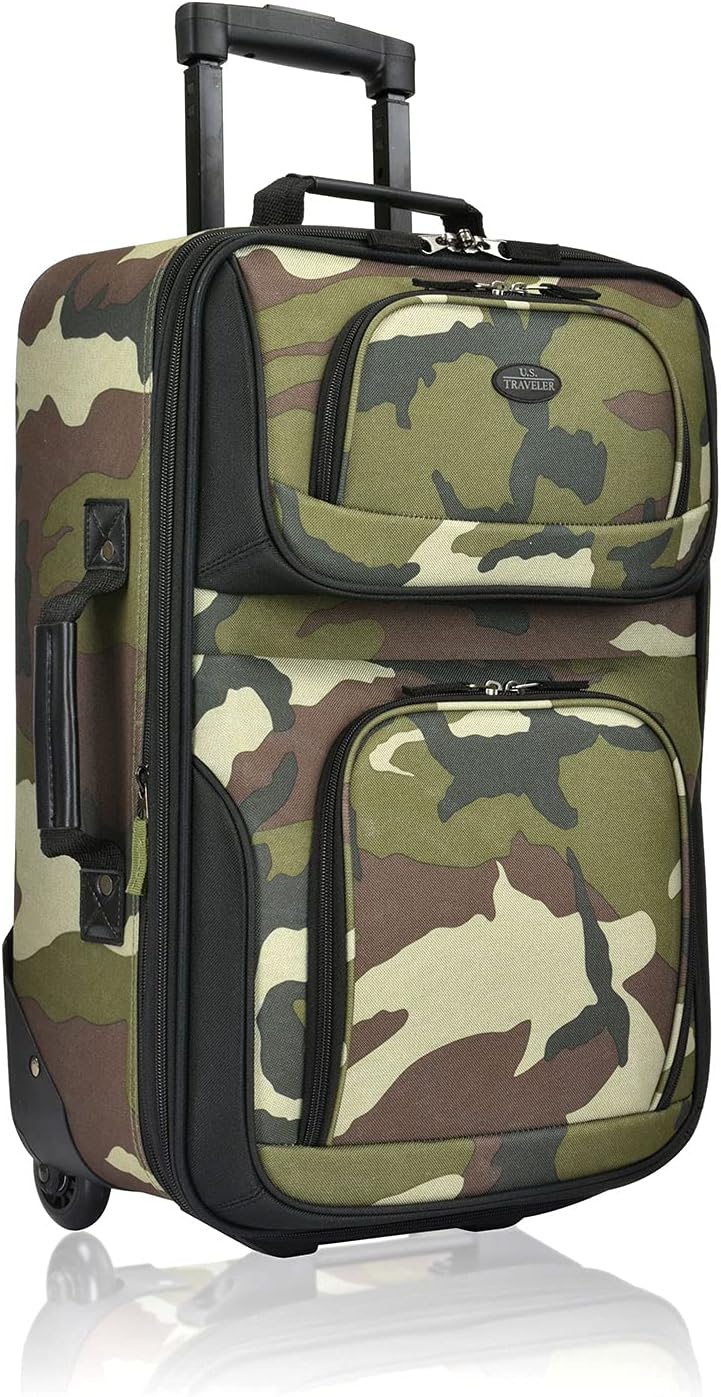 U.S. Traveler Lightweight 20in Carry On Luggage for Easy Travel