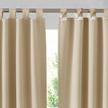 Outdoor Curtains for Patio - 2 Panels Beige, Blackout & Detachable