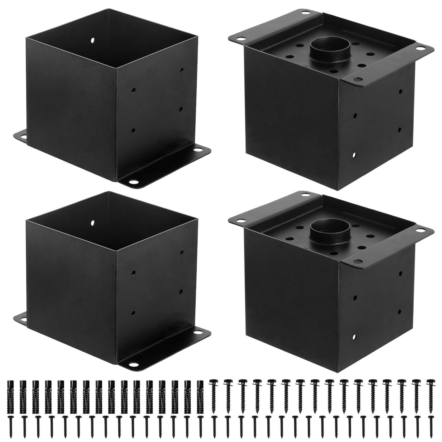 6x6 Post Base Brackets for Heavy Duty Deck and Fence Support