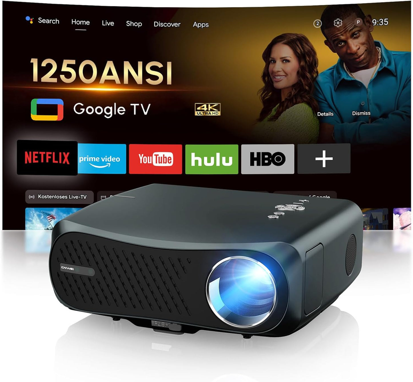 4K Daytime Projector: Ultra Bright for Any Room