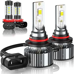 LED Headlight Bulbs Combo for Toyota RAV4 2016-2019, 6000K