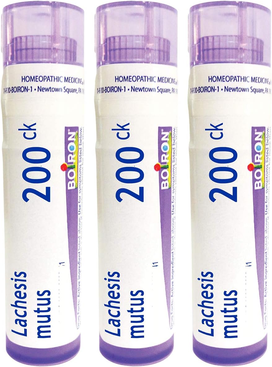 Boiron Lachesis Mutus 200ck Homeopathic Medicine for Menopause