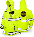 KwikSafety TORRENT High Vis Rain Jacket & Trench Coat - Class 3