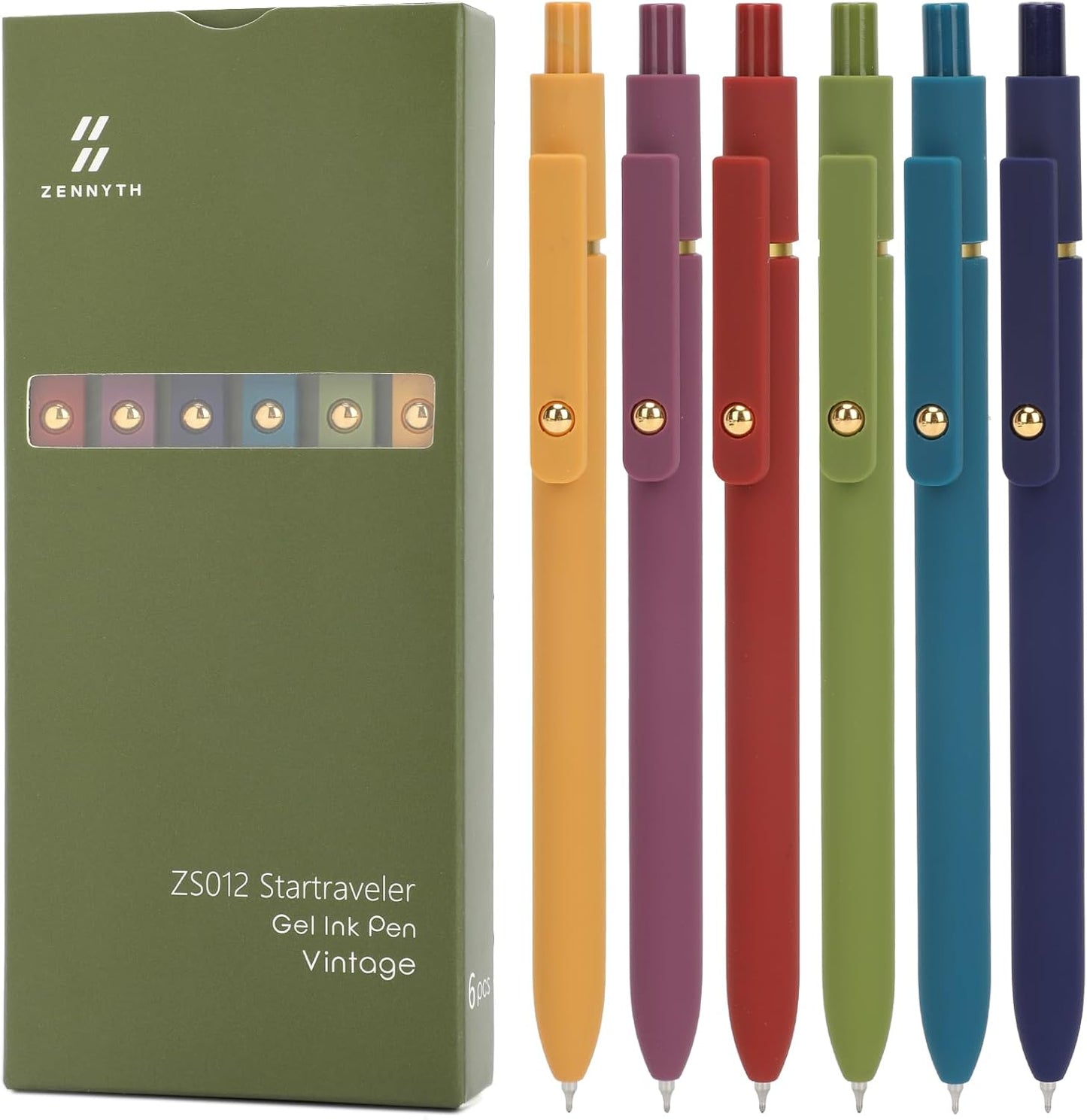 Ddaowanx Quick Dry Gel Pens - Smooth Writing Fine Point (6 Pcs)