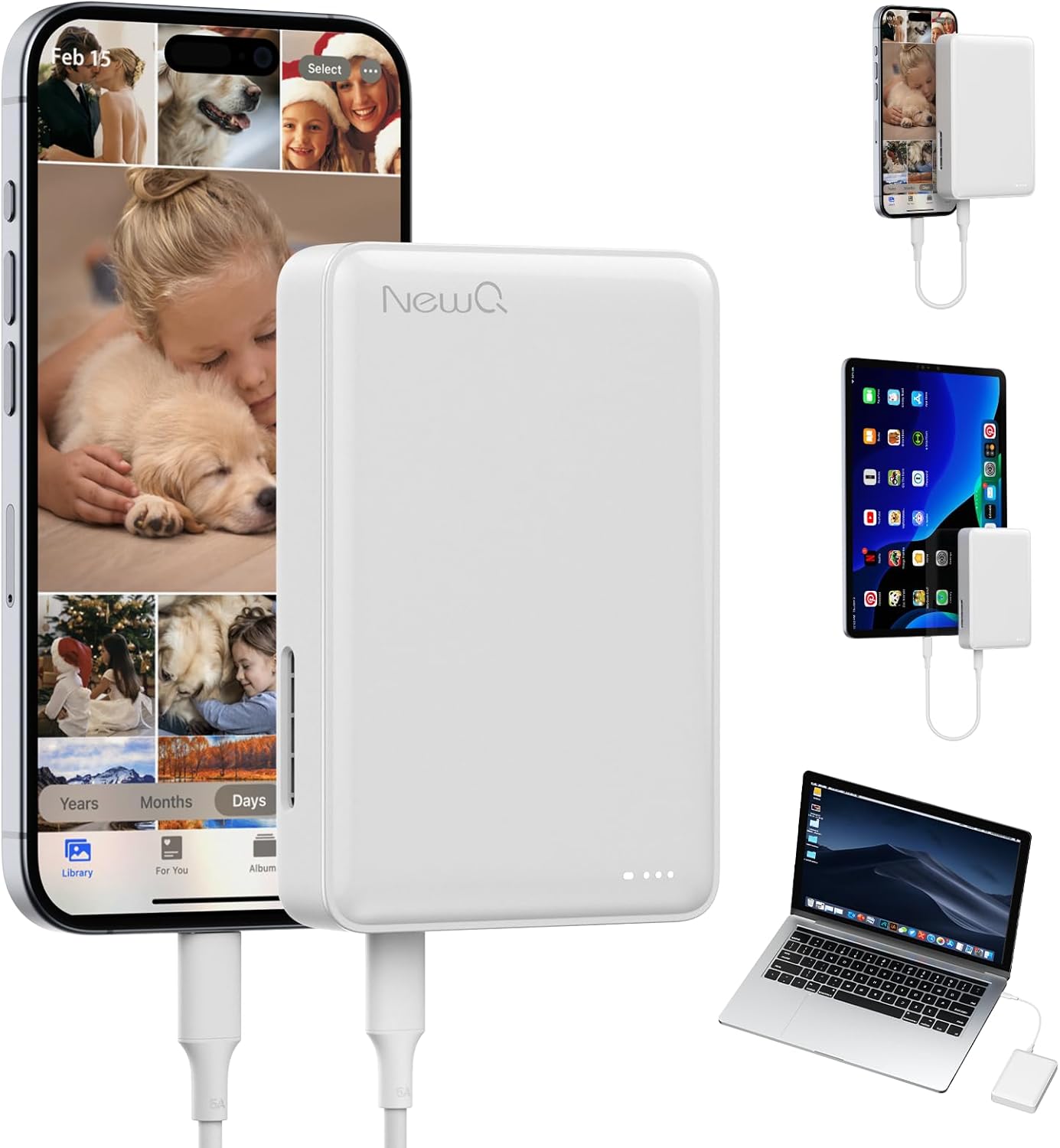 NEWQ USB Flash Drive: Backup Photos & Videos