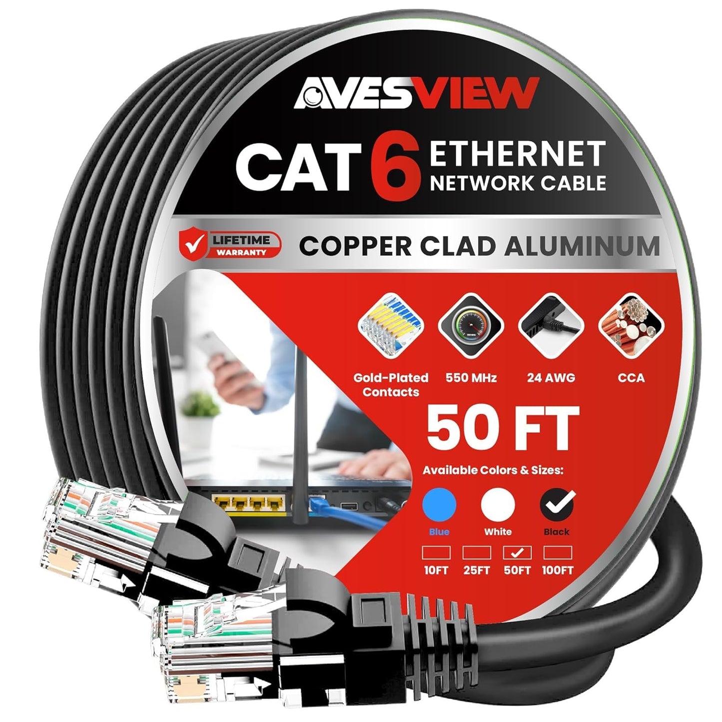 High-Speed 10Gbps CAT 6 Ethernet Cable for Gaming & Streaming