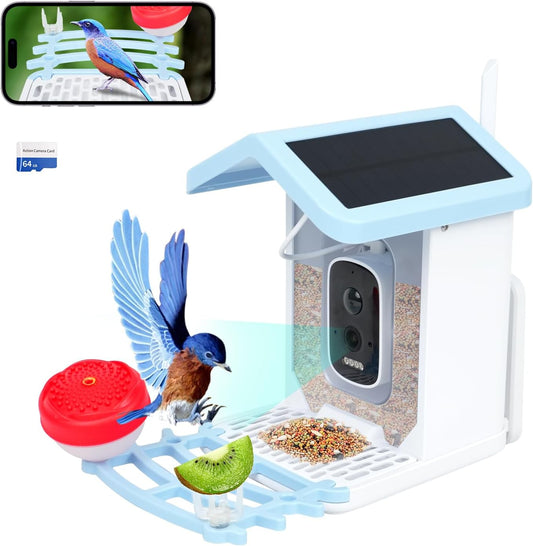 Ultra HD Bird Feeder w/ AI & Solar Power