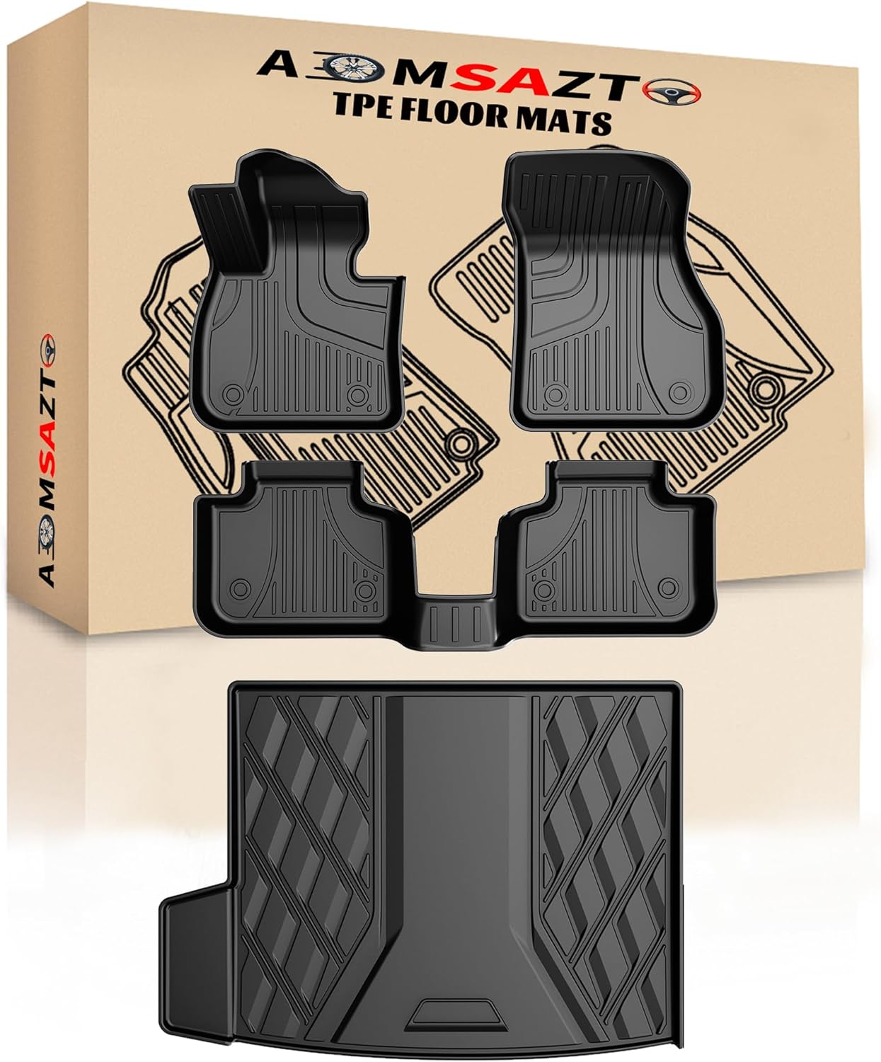 Original 2016-2022 BMW X1 Floor Mats & Cargo Liner for All Weather