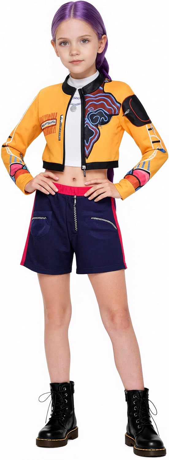 Girls Pop Singer Dress Up Costume for Halloween and Role Play