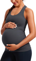 CRZ YOGA Butterluxe Maternity Tank Top for Comfort and Style