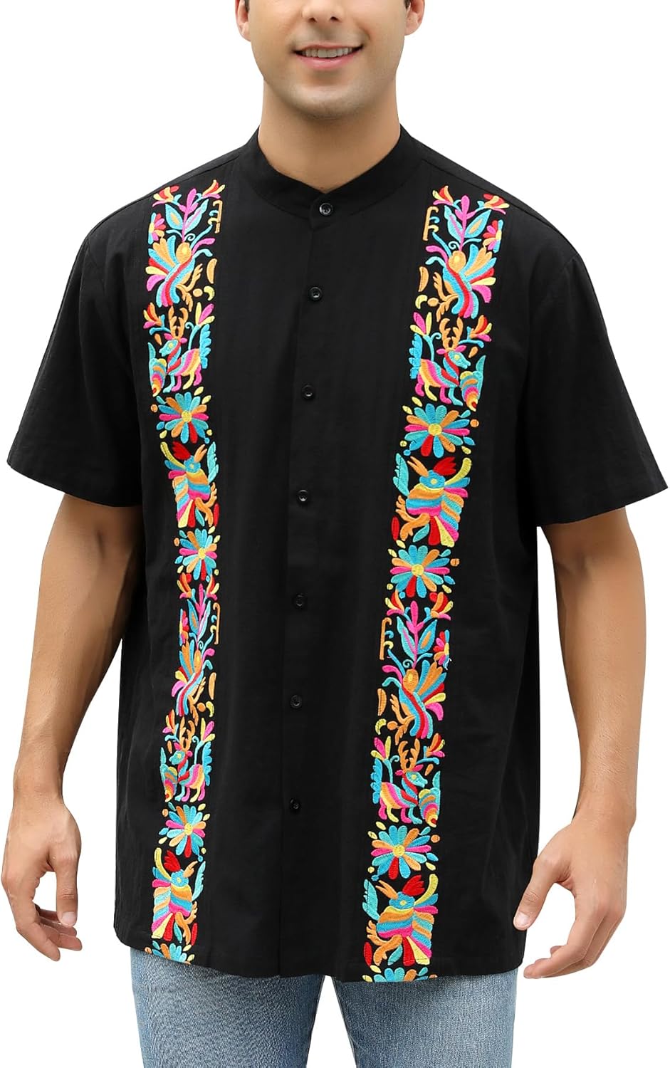 Traditional Men's Guayabera Dress Shirts for Festive Occasions