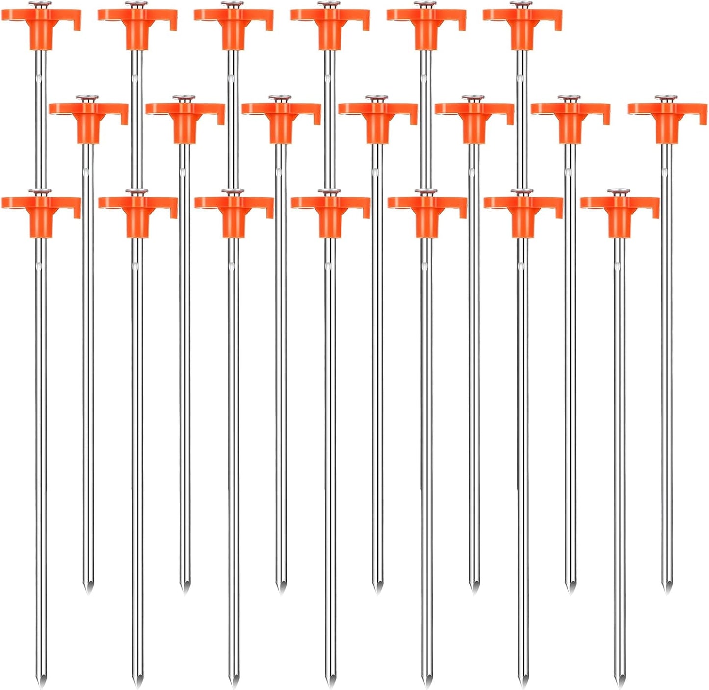 Non-Rust Heavy-Duty 10 Tent Stakes - Secure Your Tent with Ease!