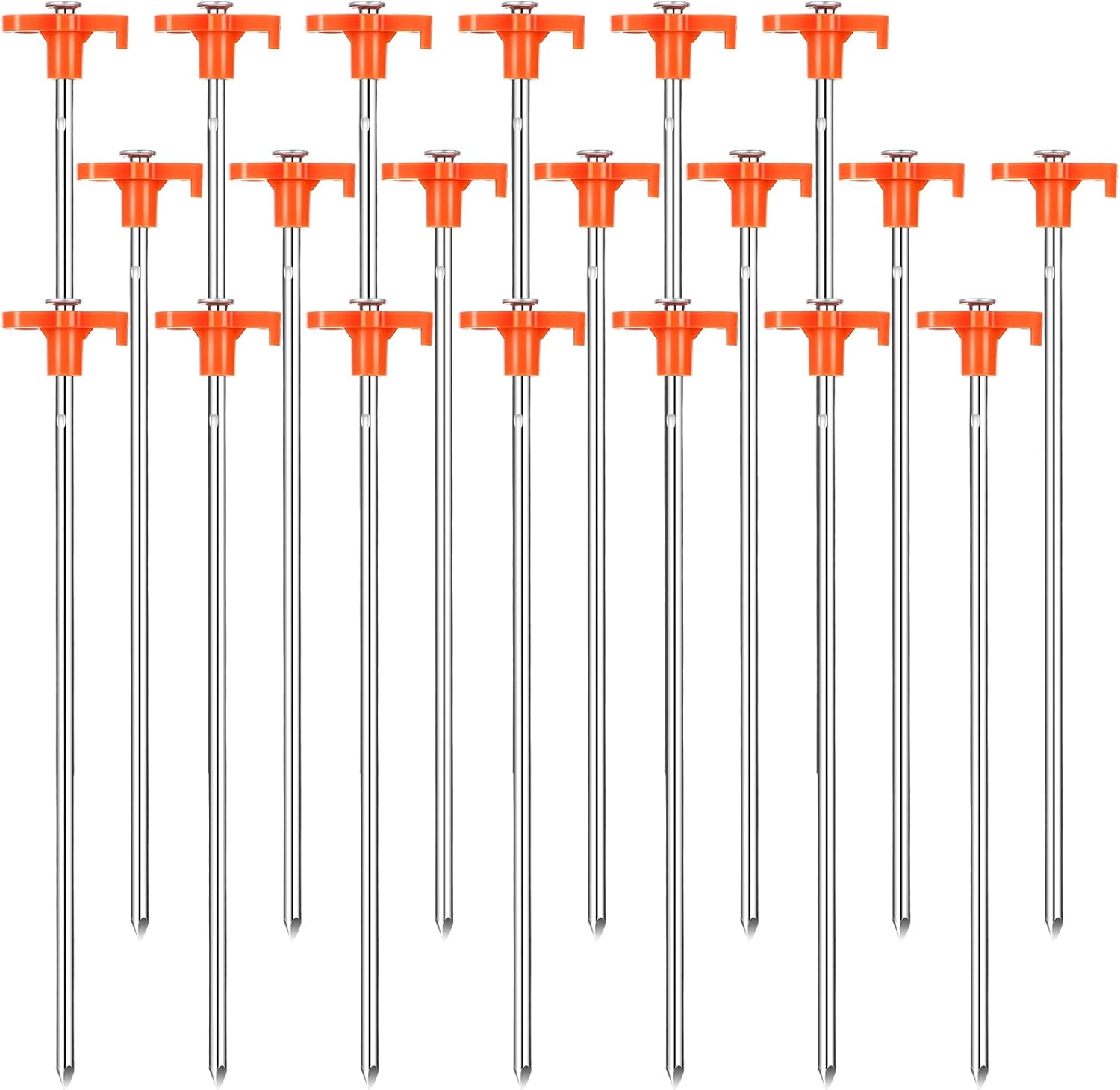 Non-Rust Heavy-Duty 10 Tent Stakes - Secure Your Tent with Ease!