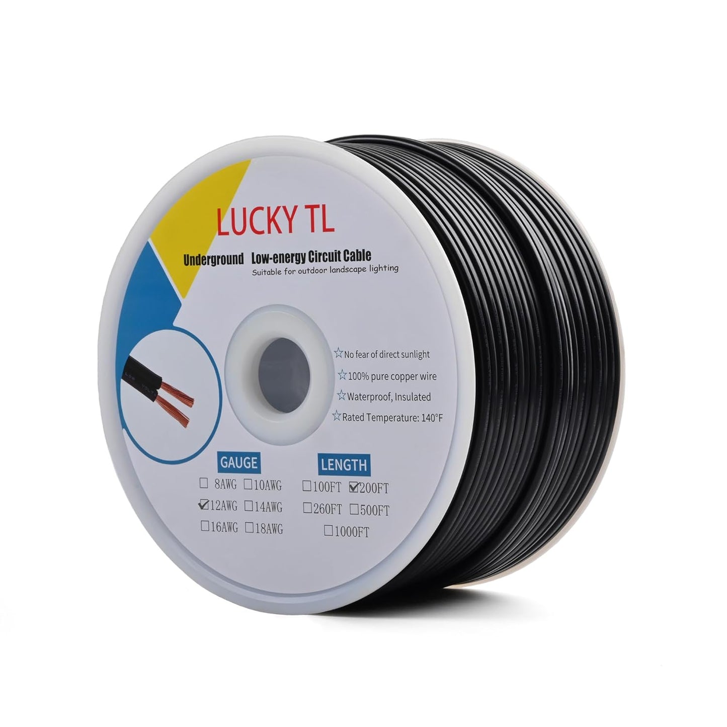 12/2 Low Voltage Landscape Wire for Outdoor Lighting Needs