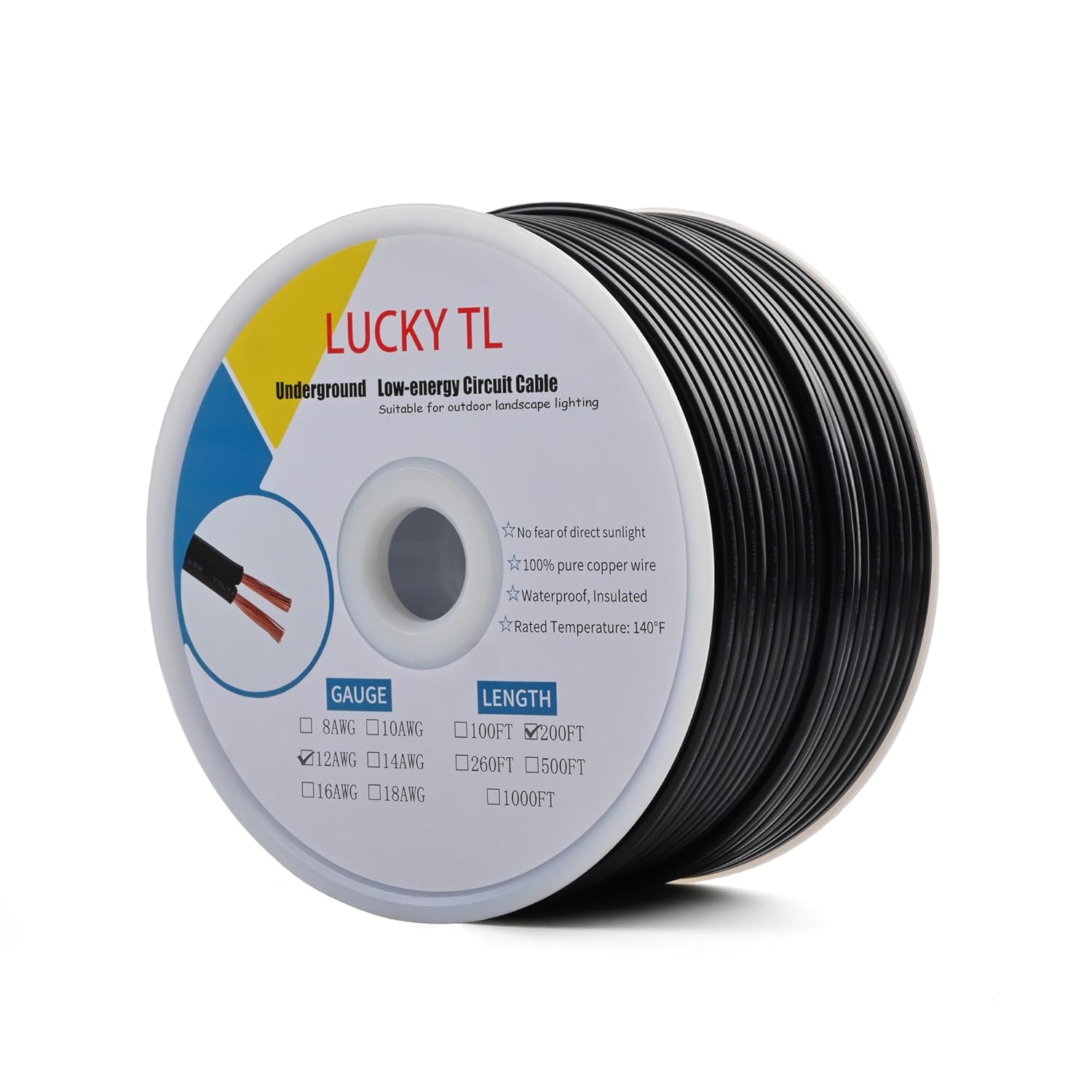 12/2 Low Voltage Landscape Wire for Outdoor Lighting Needs