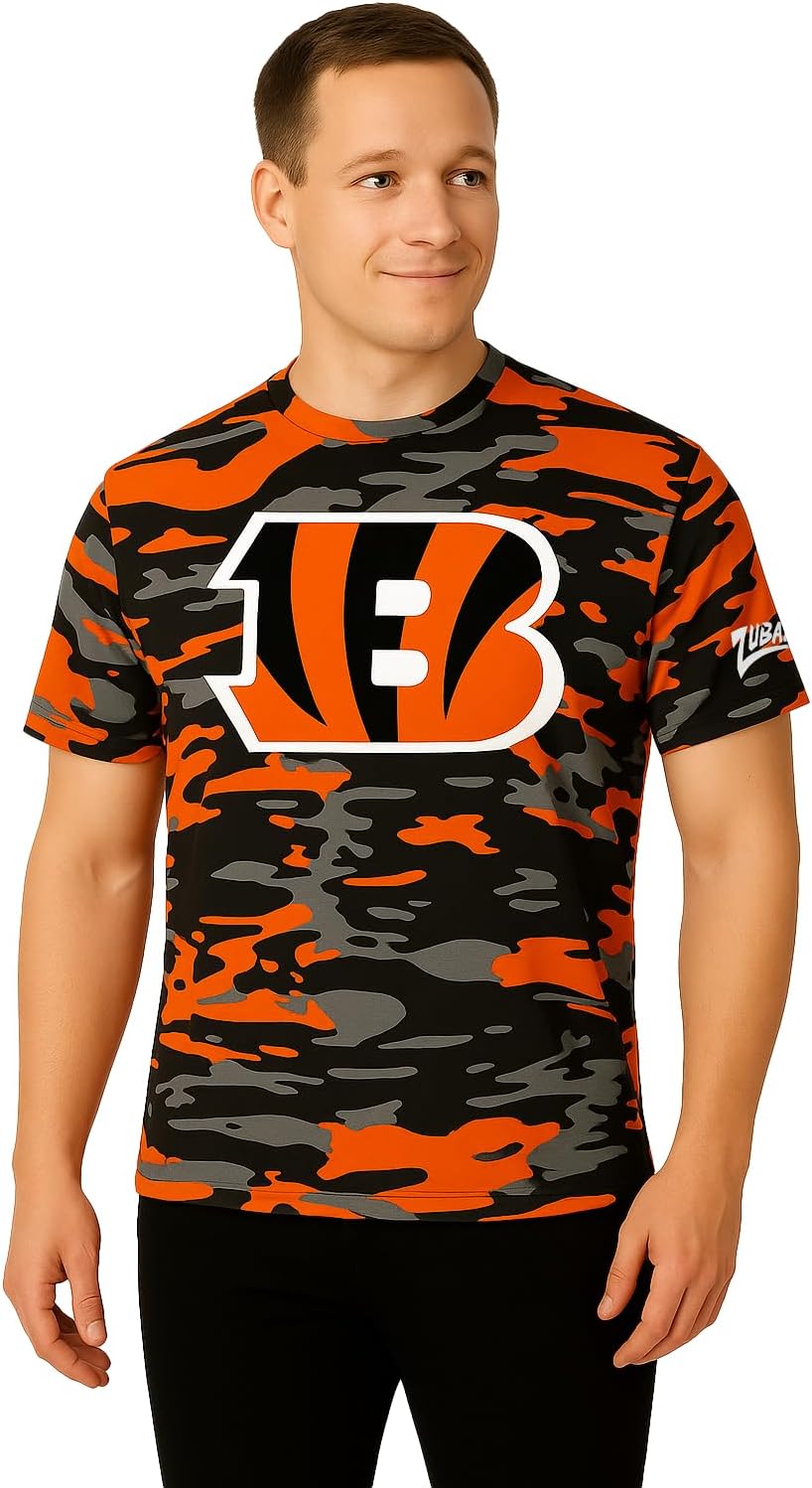 Zubaz NFL Teams Men's Short Sleeve Graphic T-Shirt for Fans
