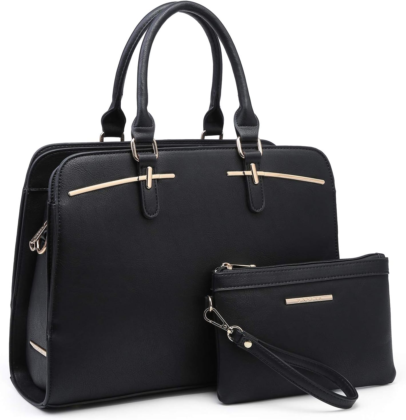 Women Handbag Wallet Tote Shoulder Hobo Bag Set with 3 Compartments