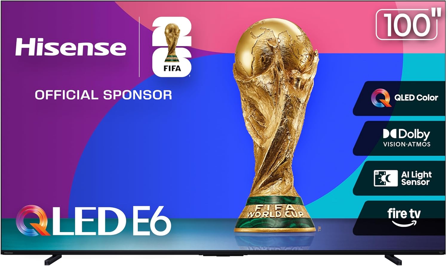 Hisense 100 E6 QLED 4K UHD Smart Fire TV for Ultimate Viewing