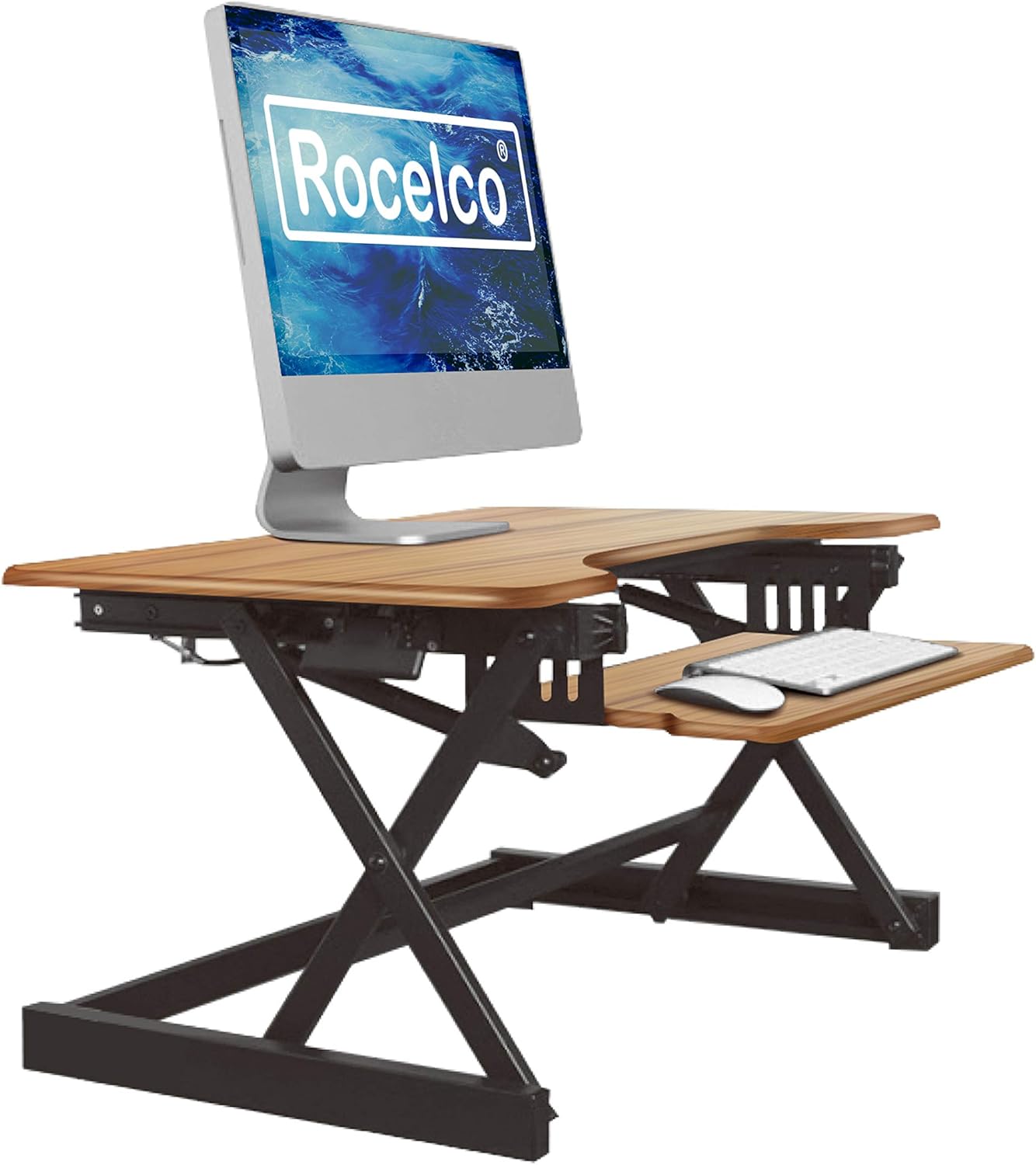 Rocelco 32in Height Adjustable Standing Desk Converter Review