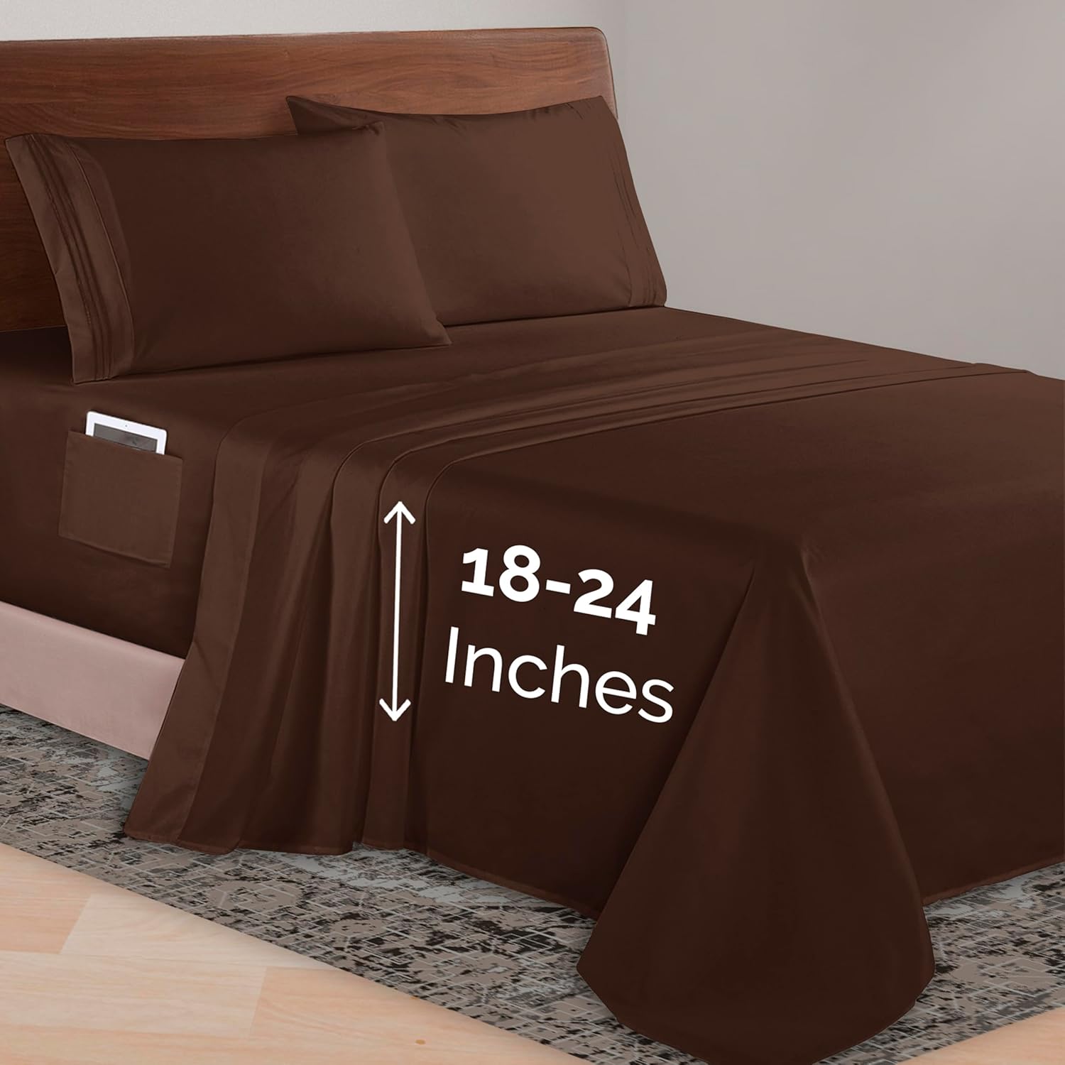 Elegant Comfort Luxurious 1500 Premium Microfiber Sheet Set
