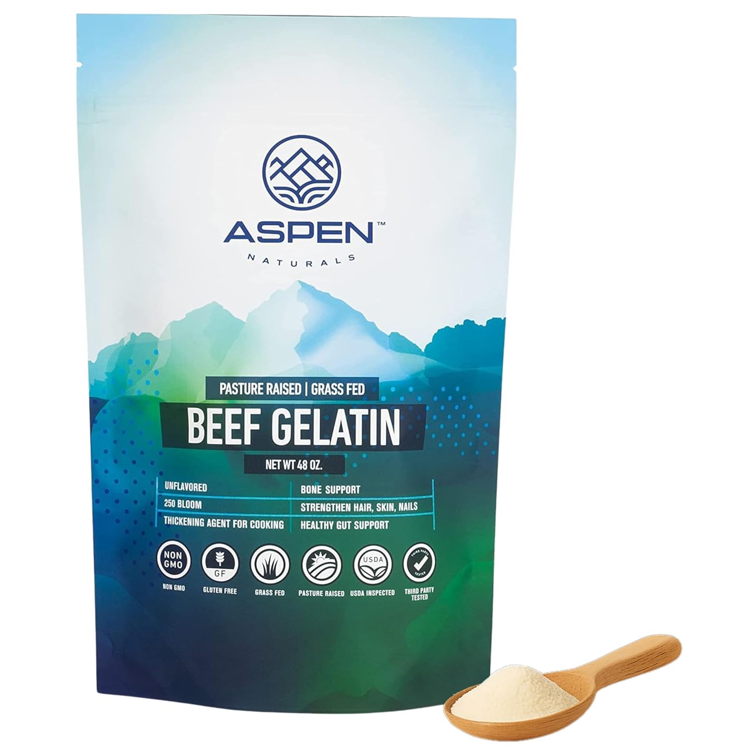 Beef Gelatin Powder Unflavored for Healthy Hair, Skin & Nails