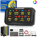 Auxpower 8 Gang Switch Panel A28 - Versatile 12-24V Control