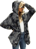 LookbookStore Women's Oversized Open Front Hooded Cardigan Coat