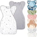 Premium Soft Cotton Swaddle Blanket Sleep Sack Arms Up 2-Pack - Calms