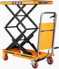 Hydraulic Lift Table Cart 330lbs Capacity - Double Scissor Lift