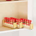SpaceAid Bamboo Pull Out Spice Rack Organizer for Cabinet - Smooth