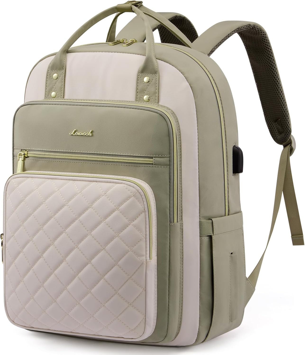 LOVEVOOK Laptop Backpack Purse for Women with USB Port