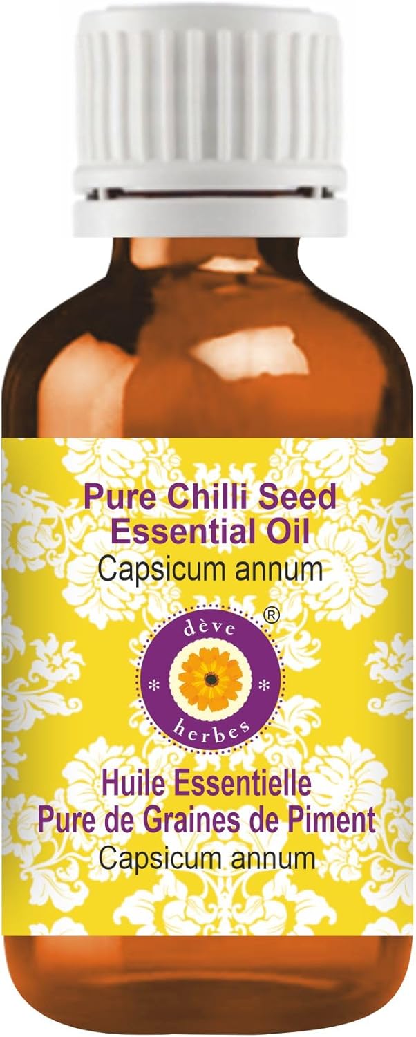 Deve Herbes Pure Chilli Seed Essential Oil for Skin & Hair Care