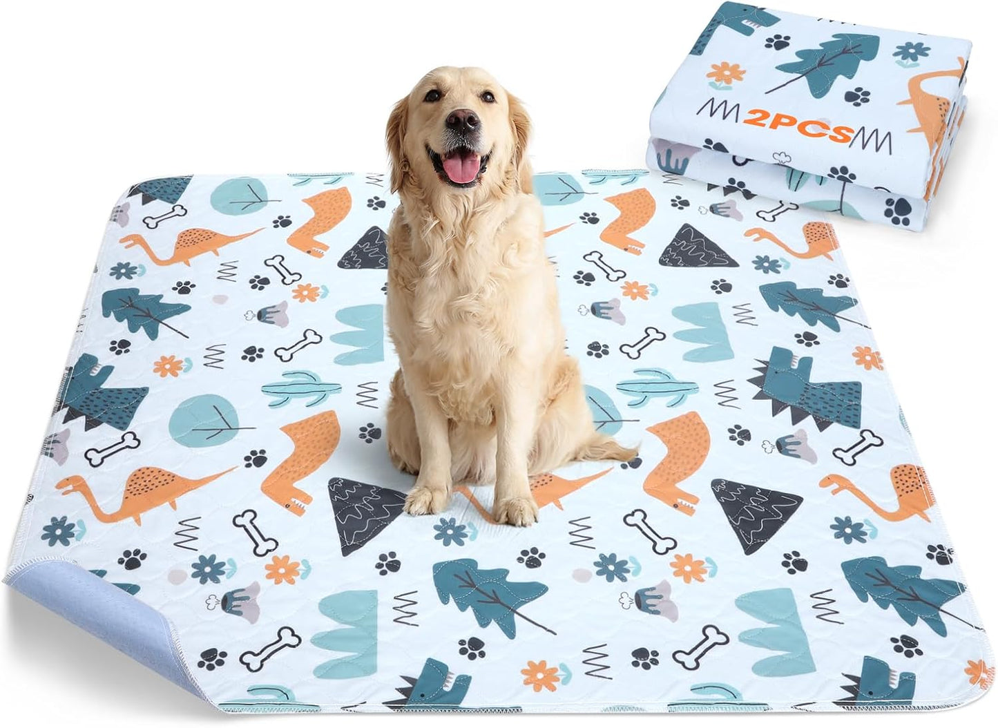 Washable Pee Pads for Dogs - Super Absorbent 41in x 41in Pads