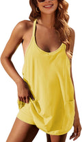 Yidarer Womens Summer Athletic Mini Dress Sleeveless (Style 42ZX)