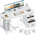 51 Reversible Desk with Drawers & USB Power