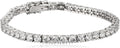 Sterling Silver Tennis Bracelet for Women 7.25 in - Sparkling CZ