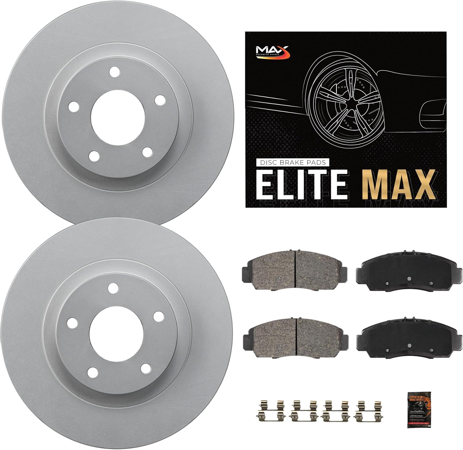 Max Advanced Brakes Rear Brake Kit for Hyundai Veracruz 2007-2012