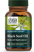 Black Seed Oil Capsules - Cold-Pressed Nigella for Lung Support