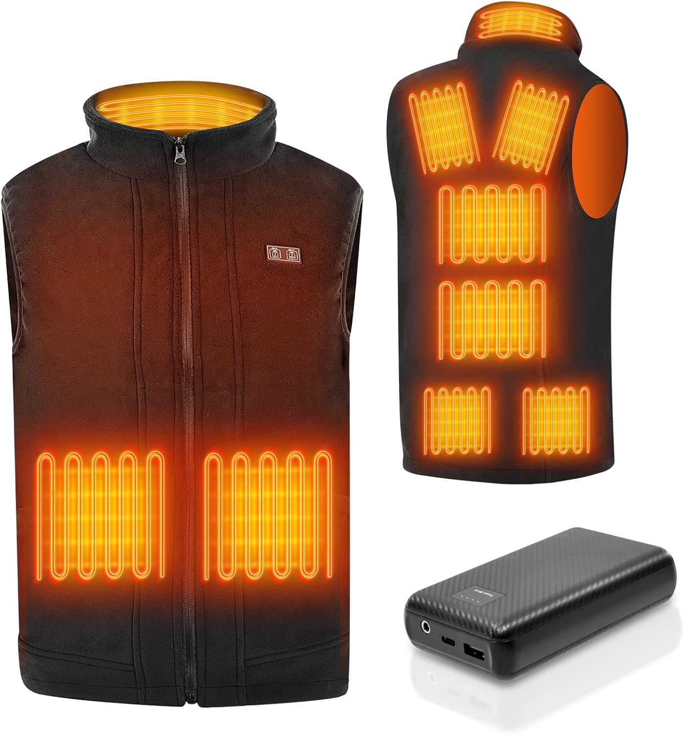 Heated Vest for Men with 9 Heating Zones for Ultimate Warmth