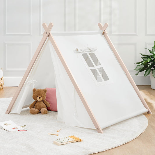 Breathable Cotton Kids Teepee - Spacious & Chic Play Tent