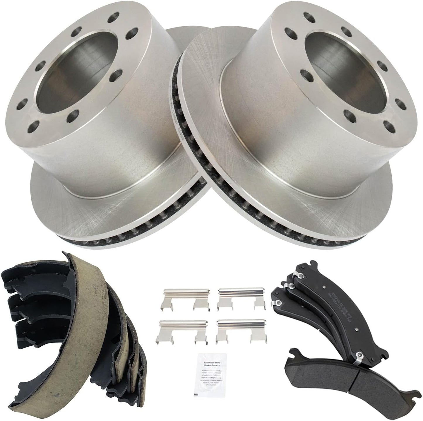 TRQ Rear Brake Pad & Rotor Kit for 2001-2010 Chevrolet Vehicles
